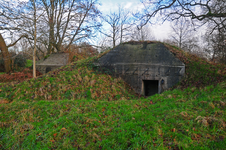 900624 Gezicht op de betonnen groepsschuilplaatsen (bunkers) op het terrein van het Fort De Bilt (Biltsestraatweg 160) ...